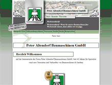 Tablet Screenshot of baumaschinen-vermietung.com